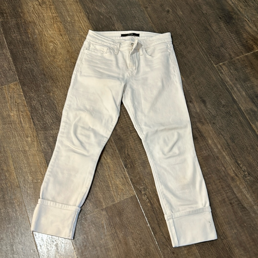 Joes Jeans White Cuffed Pants
